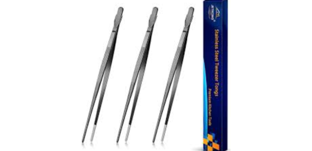 JETKONG 12-Inch Kitchen Tweezers