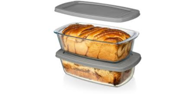 Cups Glass Loaf Pan