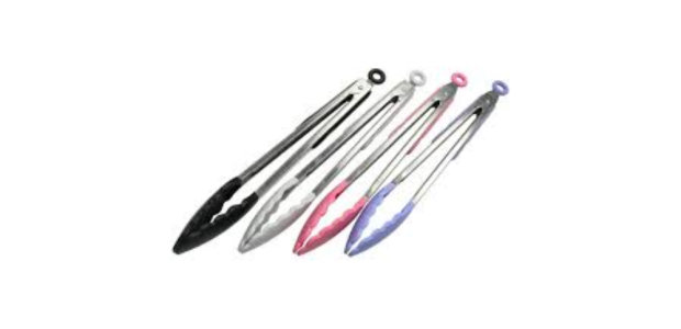 Chef Craft Pink Silicone Tongs
